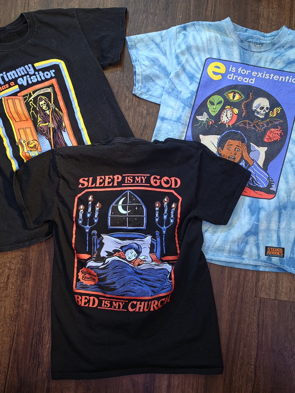 Lot Of 4 Steven Rhodes Sm Graphic Tees